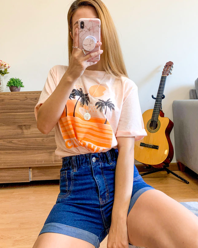 Polo California - Palms - Melon