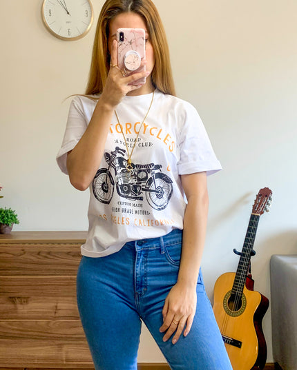 Polo California - Motorcycle - Blanco