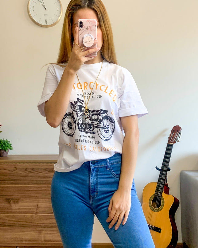 Polo California - Motorcycle - Blanco