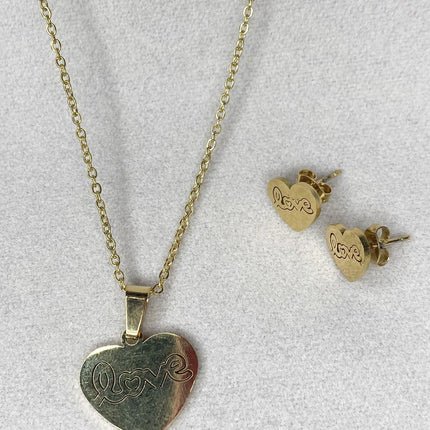 Set Collar Corazón