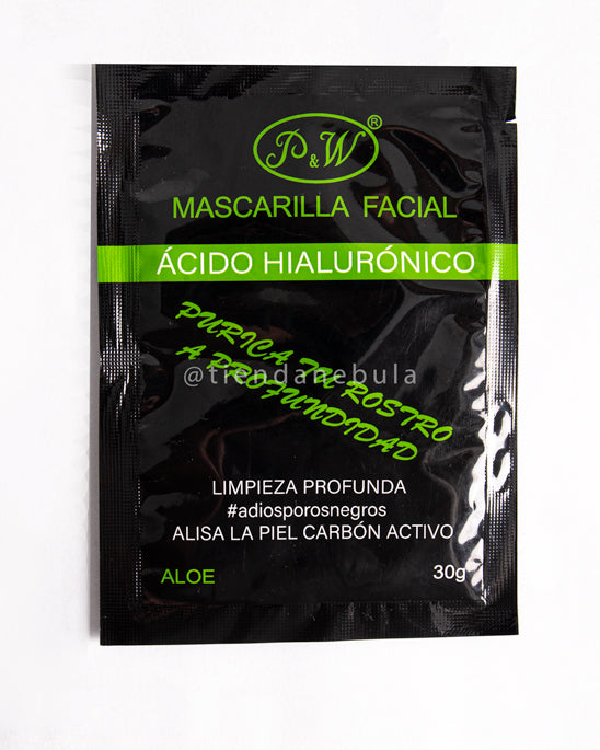 Mascarilla Facial - Carbón activo