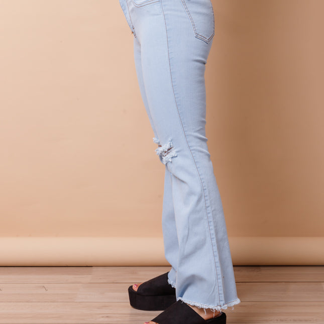 Pantalón Acampanado 4.0 - Ice Rasgado
