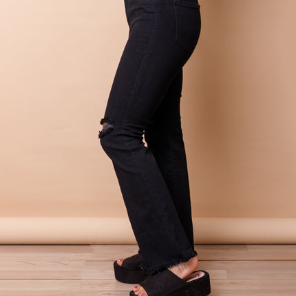 Pantalón Acampanado 4.0 - Negro Rasgado