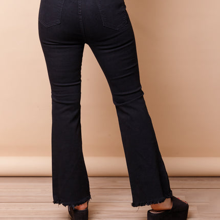 Pantalón Acampanado 4.0 - Negro Rasgado