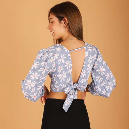 Blusa Emilia - Celeste