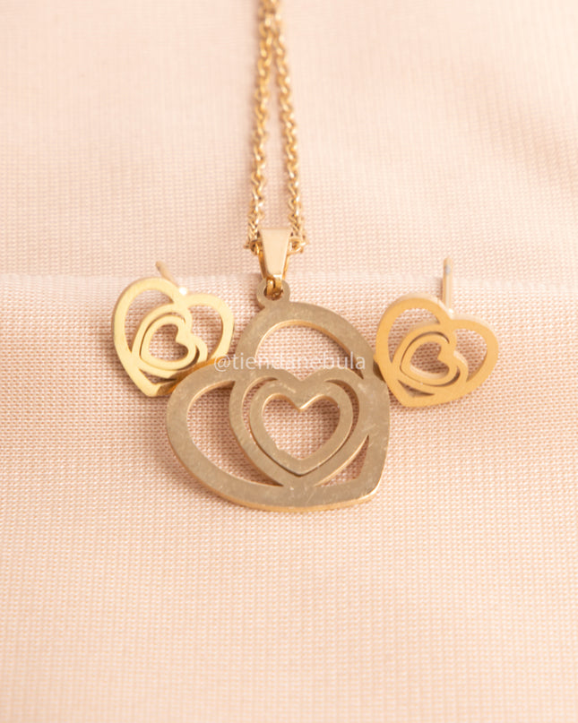 Set Collar Corazón 4