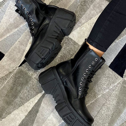 Botas Mujer Van - Negro