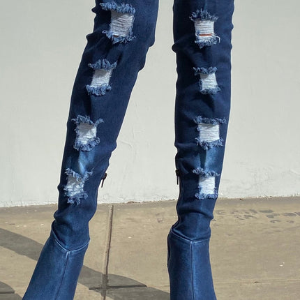 Botas Mujer Amsterdam 2 - Azul Focalizado