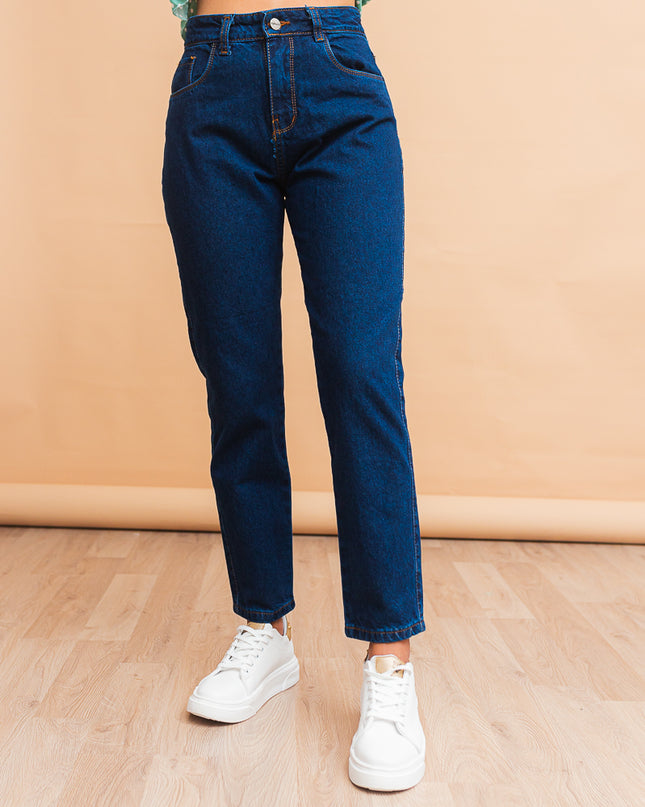 Pantalon Mom 3.0 - Azul Cristal