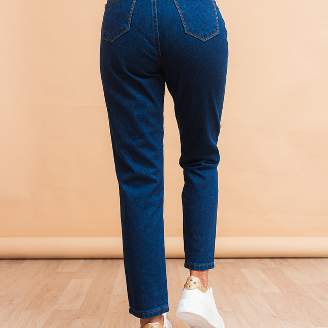 Pantalon Mom 3.0 - Azul Cristal