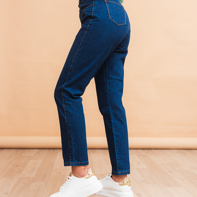 Pantalon Mom 3.0 - Azul Cristal