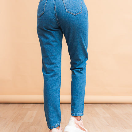 Pantalon Mom 3.0 - Azul