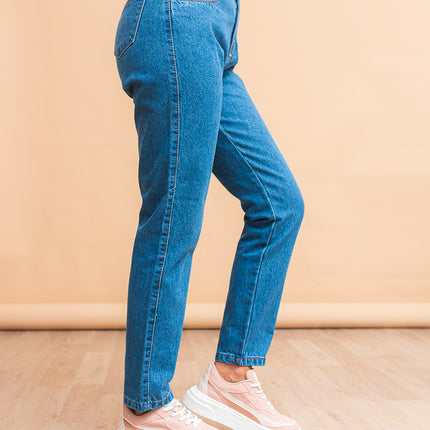 Pantalon Mom 3.0 - Azul