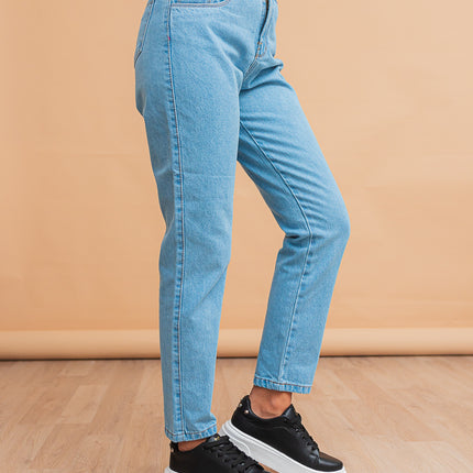 Pantalon Mom 3.0 - Celeste