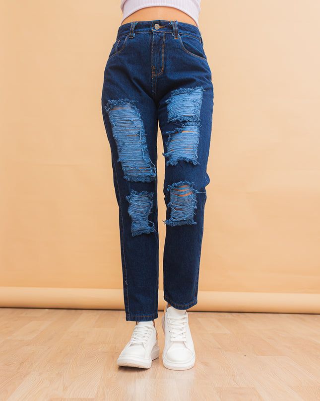 Pantalon Boyfriend 3.0 - Azul Cristal