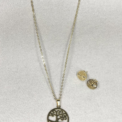Set Collar Árbol De La Vida