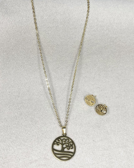 Set Collar Árbol De La Vida