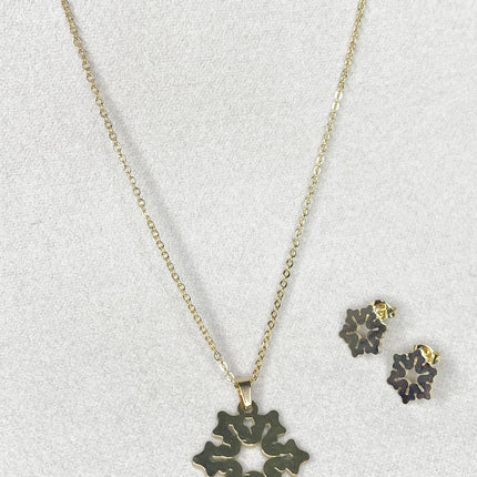 Set Collar Copo de Nieve