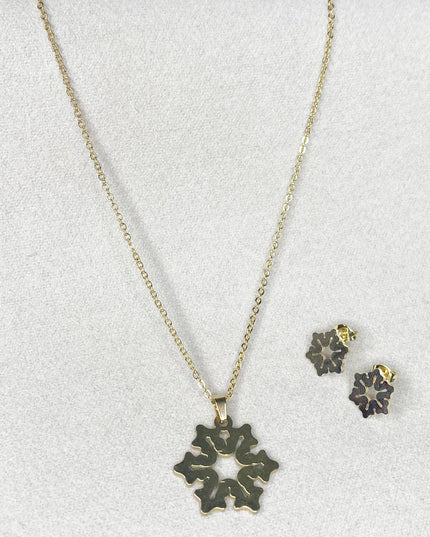 Set Collar Copo de Nieve