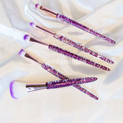 Set de 5 brochas para ojos - Morado