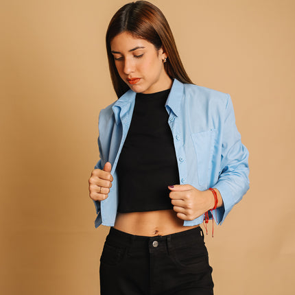 Camisa Camilla - Celeste