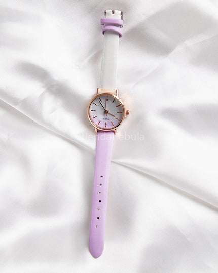 Reloj mujer bicolor - Lila con Blanco