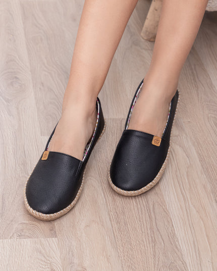 Alpargata Belen - Negro Cuero