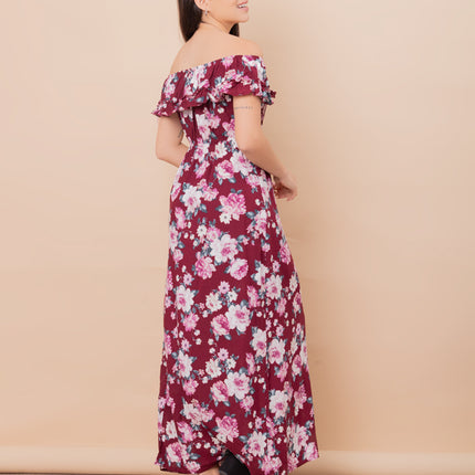 Vestido Malu - Guinda