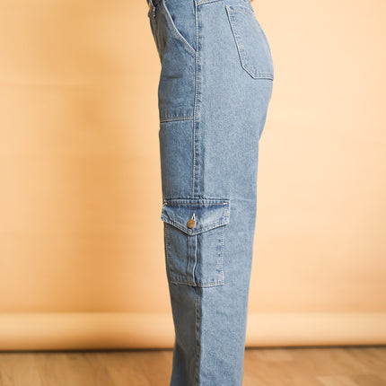 Pantalon Carpintero - Celeste