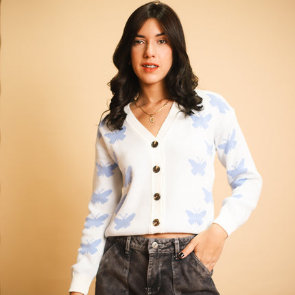 Cardigan Rita - Celeste