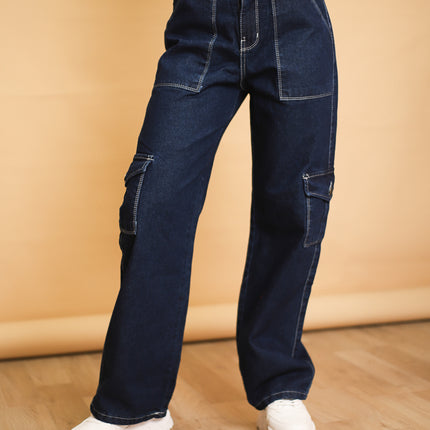 Pantalon Carpintero - Azul Cristal