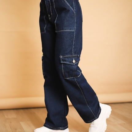 Pantalon Carpintero - Azul Cristal