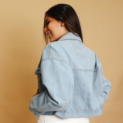 Casaca Plus Size - Celeste