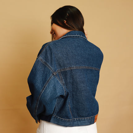 Casaca Plus Size - Azul Oscuro
