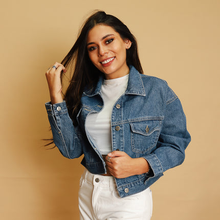 Casaca Plus Size - Azul