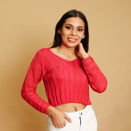 Chompa Hilo Elain - Fucsia