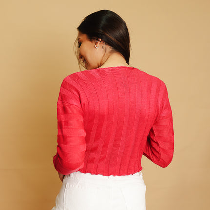 Chompa Hilo Elain - Fucsia