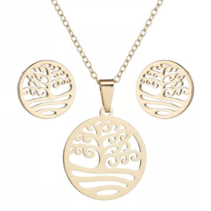 Set Collar Árbol De La Vida