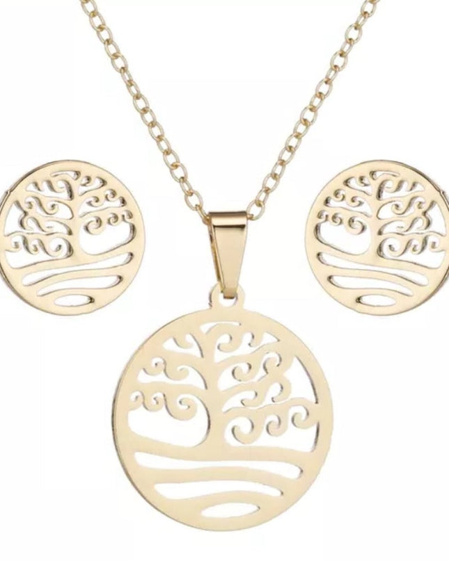 Set Collar Árbol De La Vida