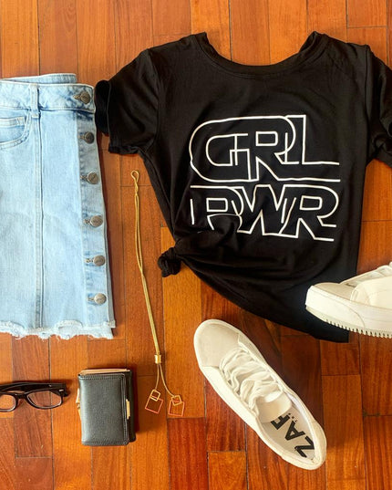 Polo Barú - GRL PWR - Negro