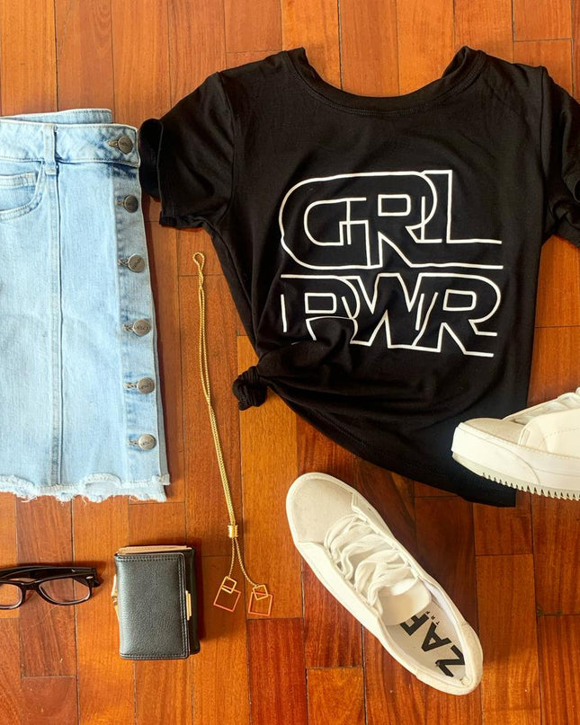 Polo Barú - GRL PWR - Negro