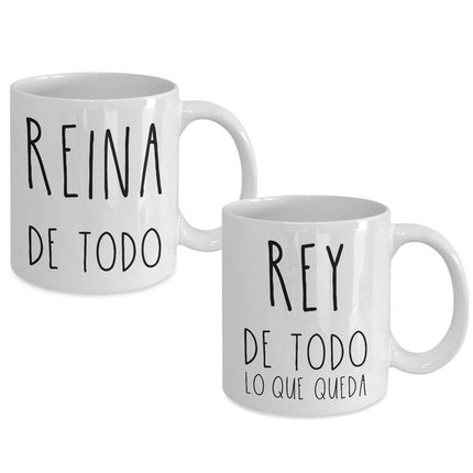 Taza personalizada - Reina y Rey
