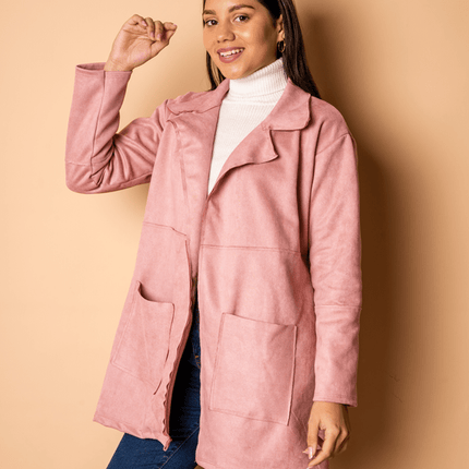 Blazer Suedy - Coral - Tienda Nébula