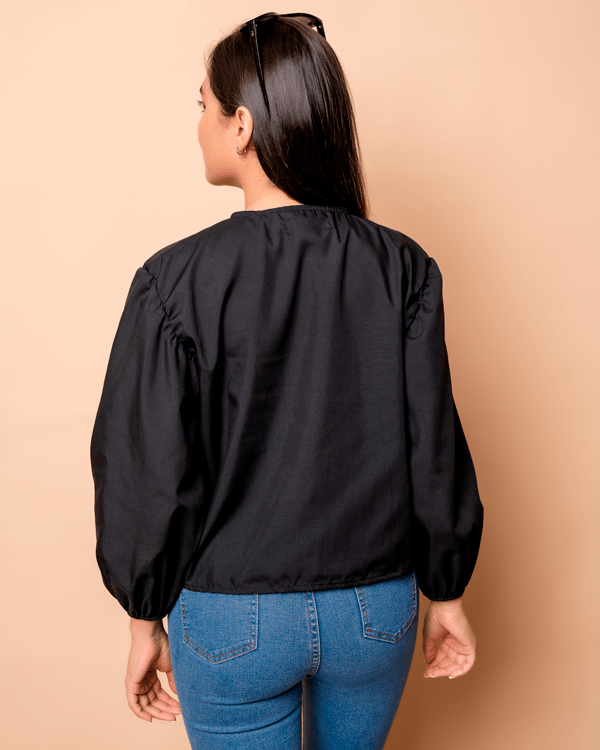 Blusa Bria - Negro - Tienda Nébula