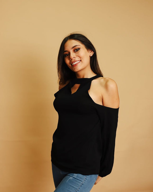 Blusa Emmy - Negro - Tienda Nébula