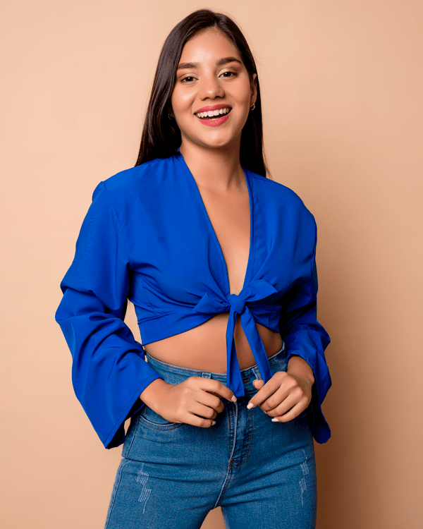 Blusa Izzy - Azul - Tienda Nébula