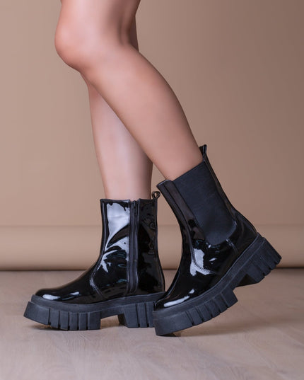 Botas Artigas - Negro Charol - Tienda Nébula