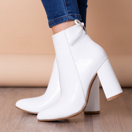 Botas Bubali - Blanco Charol - Tienda Nébula