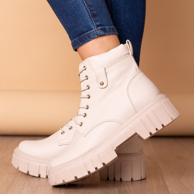 Botas Hobart - Nude - Tienda Nébula