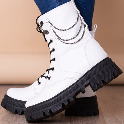 Botas Kansas - Blanco - Tienda Nébula